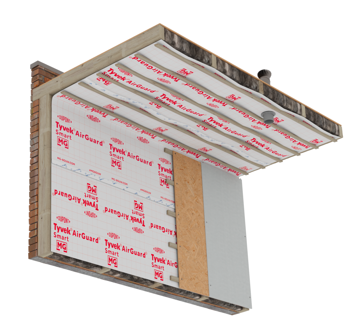 Meuwissen TYVEK AirGuard Smart plat dak binnenzijde 20210629